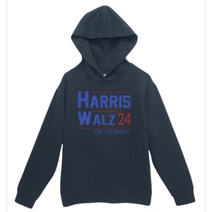 Harris Walz 2024 President American Flag Kamala Harris Waltz Urban Pullover Hoodie