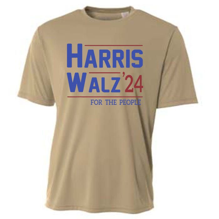 Harris Walz 2024 President American Flag Kamala Harris Waltz Cooling Performance Crew T-Shirt