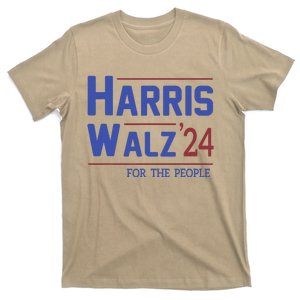 Harris Walz 2024 President American Flag Kamala Harris Waltz T-Shirt