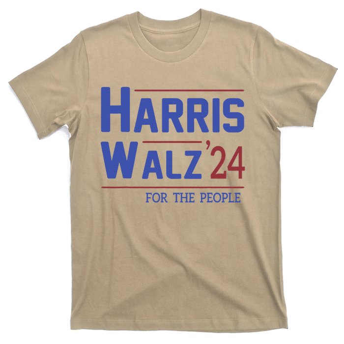 Harris Walz 2024 President American Flag Kamala Harris Waltz T-Shirt