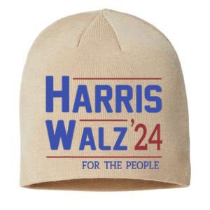 Harris Walz 2024 President American Flag Kamala Harris Waltz Sustainable Beanie