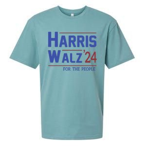 Harris Walz 2024 President American Flag Kamala Harris Waltz Sueded Cloud Jersey T-Shirt