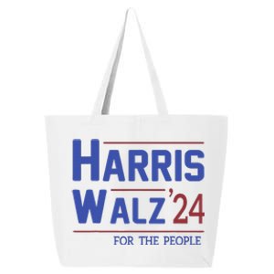 Harris Walz 2024 President American Flag Kamala Harris Waltz 25L Jumbo Tote