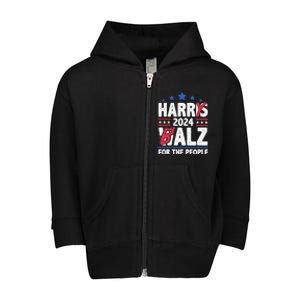 Harris Walz 24 Harry Balz 2024 Meme Democratics Vote Toddler Zip Fleece Hoodie