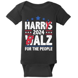 Harris Walz 24 Harry Balz 2024 Meme Democratics Vote Baby Bodysuit