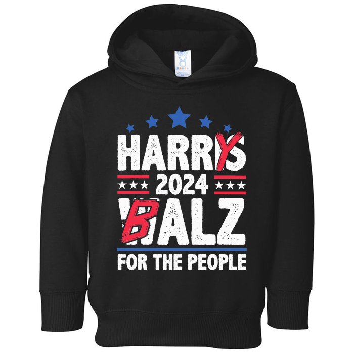 Harris Walz 24 Harry Balz 2024 Meme Democratics Vote Toddler Hoodie