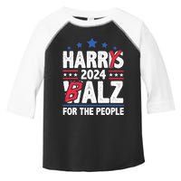 Harris Walz 24 Harry Balz 2024 Meme Democratics Vote Toddler Fine Jersey T-Shirt