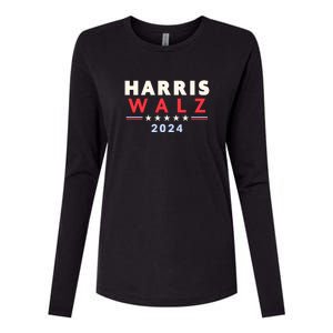 Harris Walz 2024 Election Womens Cotton Relaxed Long Sleeve T-Shirt