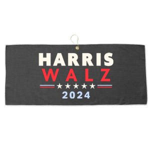 Harris Walz 2024 Election Large Microfiber Waffle Golf Towel