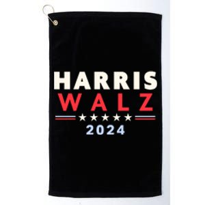 Harris Walz 2024 Election Platinum Collection Golf Towel