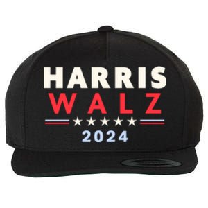 Harris Walz 2024 Election Wool Snapback Cap