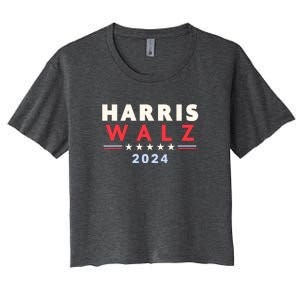 Harris Walz 2024 Election Women's Crop Top Tee