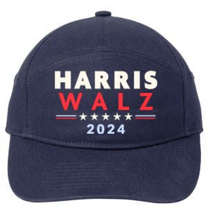 Harris Walz 2024 Election 7-Panel Snapback Hat