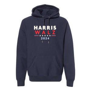 Harris Walz 2024 Election Premium Hoodie