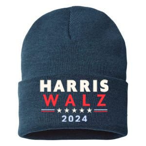 Harris Walz 2024 Election Sustainable Knit Beanie