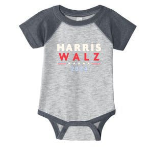 Harris Walz 2024 Election Infant Baby Jersey Bodysuit