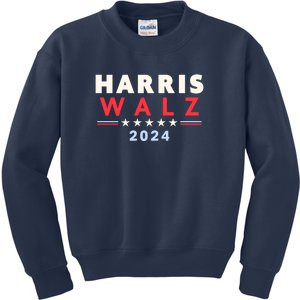 Harris Walz 2024 Election Kids Sweatshirt