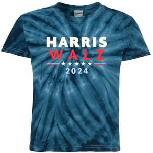 Harris Walz 2024 Election Kids Tie-Dye T-Shirt