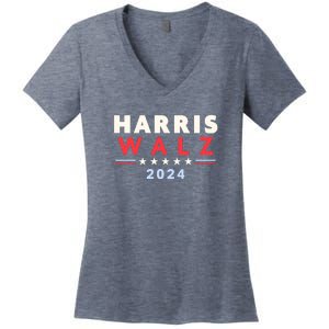 Harris Walz 2024 Election Women's V-Neck T-Shirt