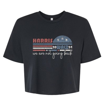 Harris Waltz 2024 Were Not Going Back Retro Bella+Canvas Jersey Crop Tee