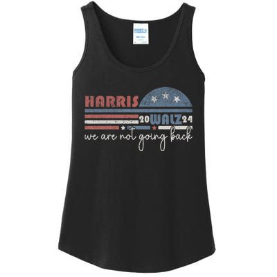 Harris Waltz 2024 Were Not Going Back Retro Ladies Essential Tank