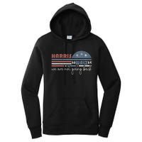 Harris Waltz 2024 Were Not Going Back Retro Women's Pullover Hoodie