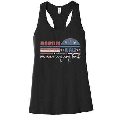 Harris Waltz 2024 Were Not Going Back Retro Women's Racerback Tank