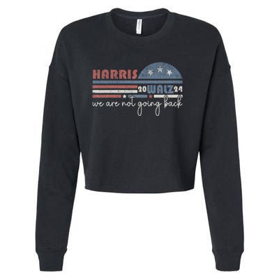 Harris Waltz 2024 Were Not Going Back Retro Cropped Pullover Crew