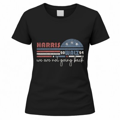 Harris Waltz 2024 Were Not Going Back Retro Women's T-Shirt