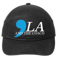 Harris Walz 2024 Comma La And The Coach 7-Panel Snapback Hat