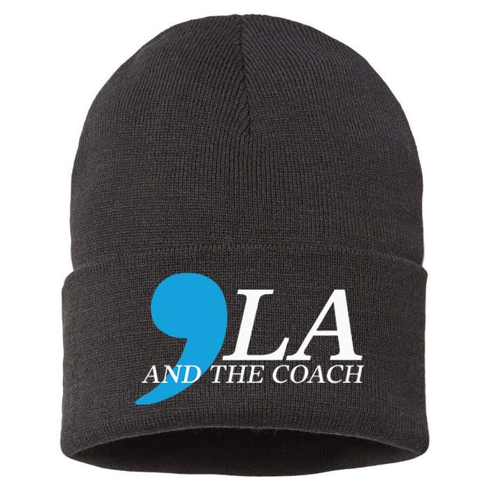 Harris Walz 2024 Comma La And The Coach Sustainable Knit Beanie