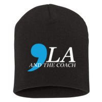 Harris Walz 2024 Comma La And The Coach Short Acrylic Beanie