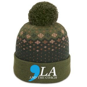 Harris Walz 2024 Comma La And The Coach The Baniff Cuffed Pom Beanie