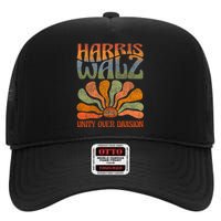 Harris Waltz 2024 Unity Over Division Harris Waltz 2024 Over High Crown Mesh Back Trucker Hat