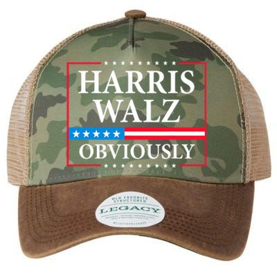 Harris Waltz 2024 Obviously Kamala Harris Tim Walz 2024 Legacy Tie Dye Trucker Hat