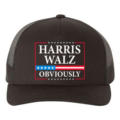 Harris Waltz 2024 Obviously Kamala Harris Tim Walz 2024 Yupoong Adult 5-Panel Trucker Hat