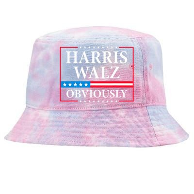 Harris Waltz 2024 Obviously Kamala Harris Tim Walz 2024 Tie-Dyed Bucket Hat