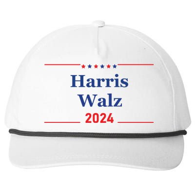 Harris Walz 2024 Election Snapback Five-Panel Rope Hat