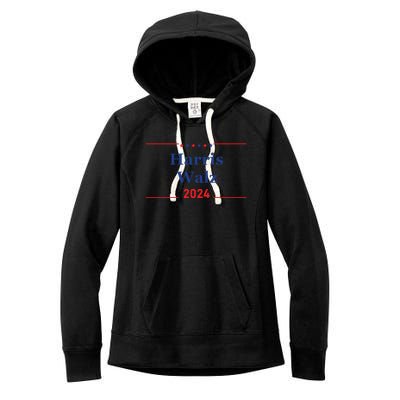 Harris Walz 2024 Election Women's Fleece Hoodie