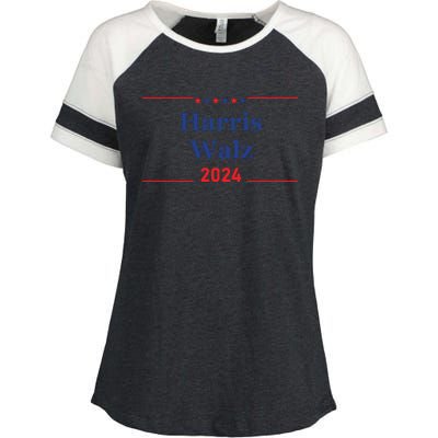 Harris Walz 2024 Election Enza Ladies Jersey Colorblock Tee