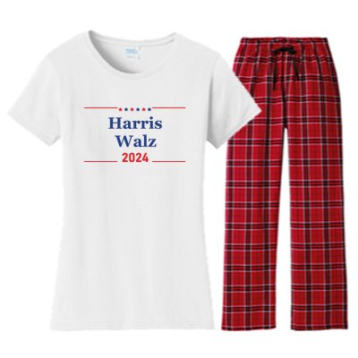 Harris Walz 2024 Election Women's Flannel Pajama Set