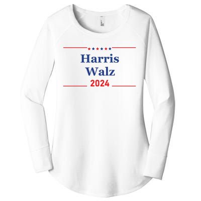 Harris Walz 2024 Election Women's Perfect Tri Tunic Long Sleeve Shirt