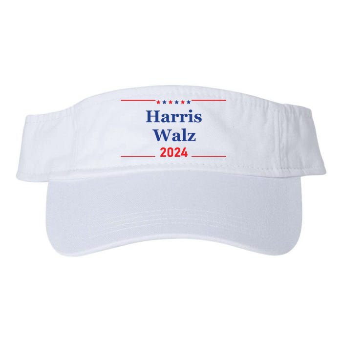 Harris Walz 2024 Election Valucap Bio-Washed Visor