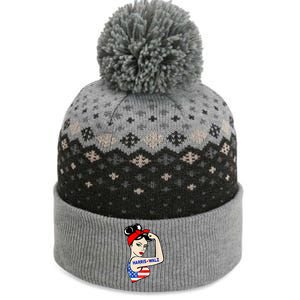 Harris Waltz 2024 Female Strong Usa Election The Baniff Cuffed Pom Beanie