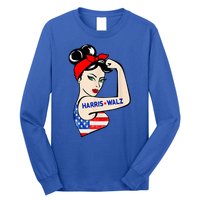 Harris Waltz 2024 Female Strong Usa Election Long Sleeve Shirt