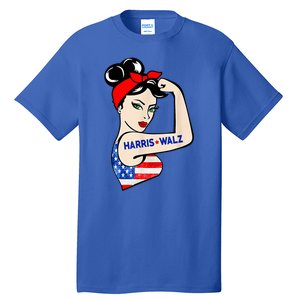 Harris Waltz 2024 Female Strong Usa Election Tall T-Shirt