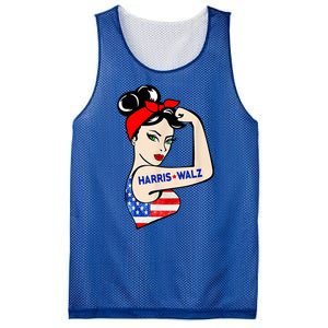 Harris Waltz 2024 Female Strong Usa Election Mesh Reversible Basketball Jersey Tank