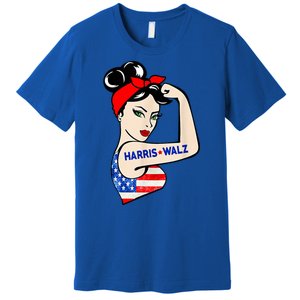 Harris Waltz 2024 Female Strong Usa Election Premium T-Shirt