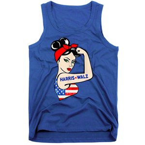 Harris Waltz 2024 Female Strong Usa Election Tank Top