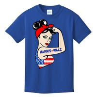 Harris Waltz 2024 Female Strong Usa Election Kids T-Shirt